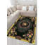 Tapis décoratif à motif floral lavable-1333706872