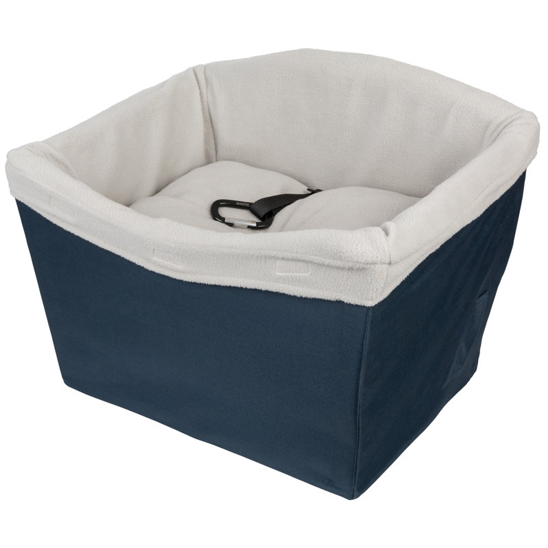 Navy Soft-Sided Small Dog Car Safety Seat