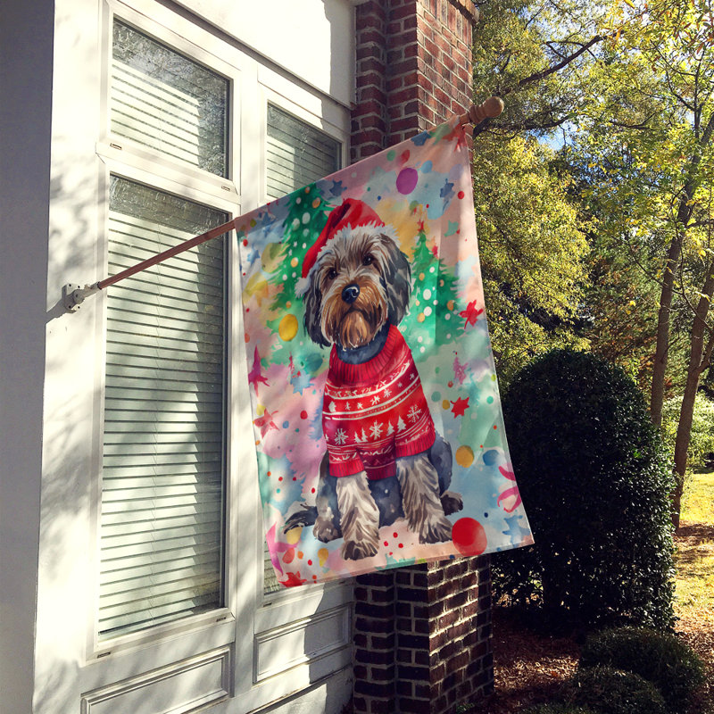 Double Sided Polyester Christmas, 40'' H x 28'' W