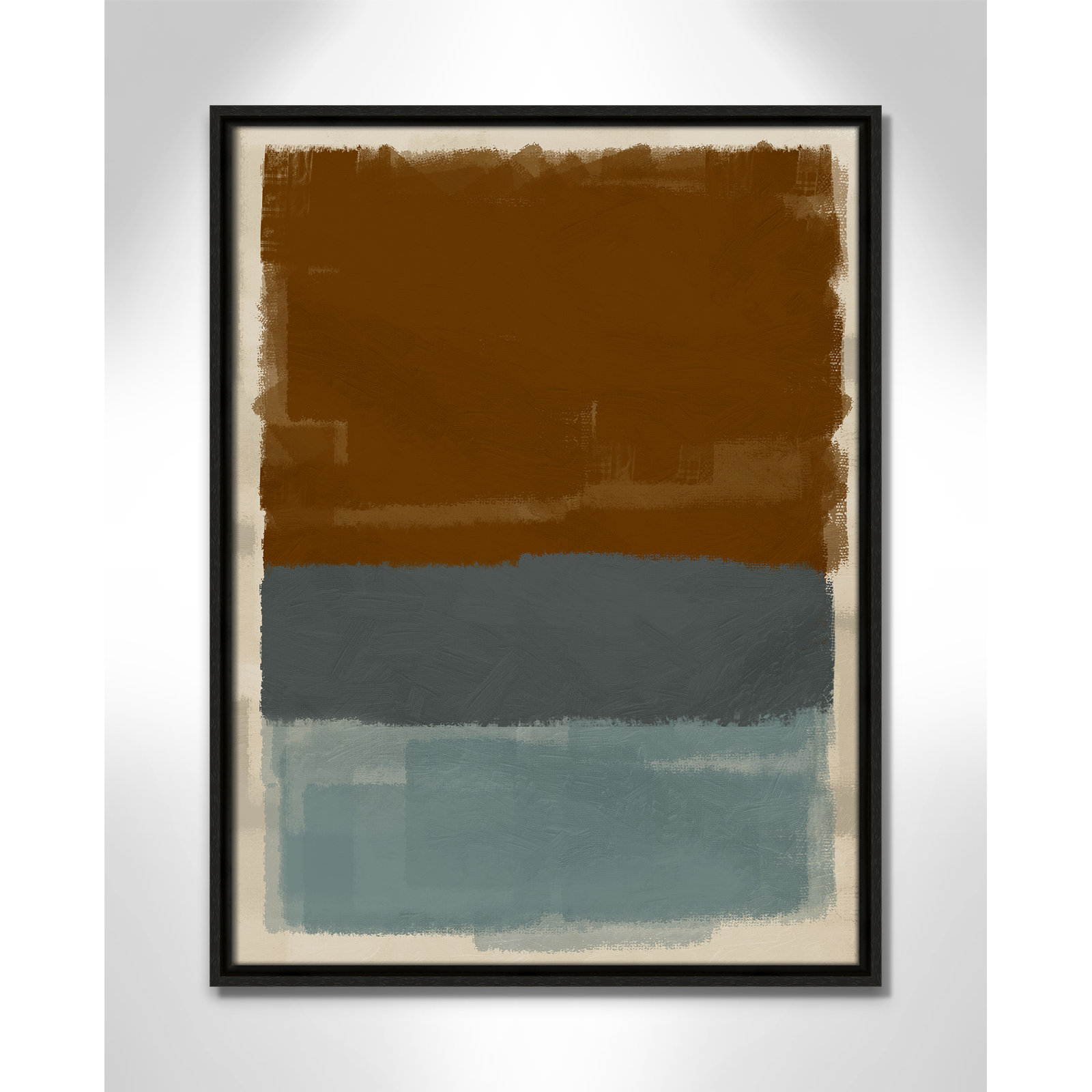 Turbulent Honesty Print by Marcus Prime, 19.5'' W x 25.5'' H, Espresso Floater