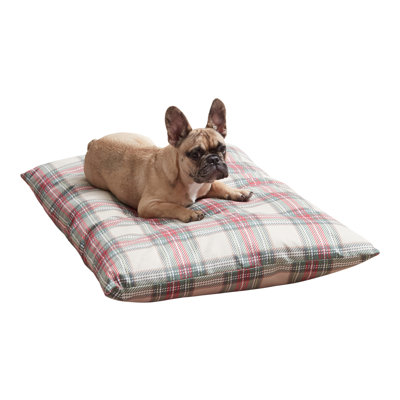 Ghida Holiday Plaid Pillow Dog Bed