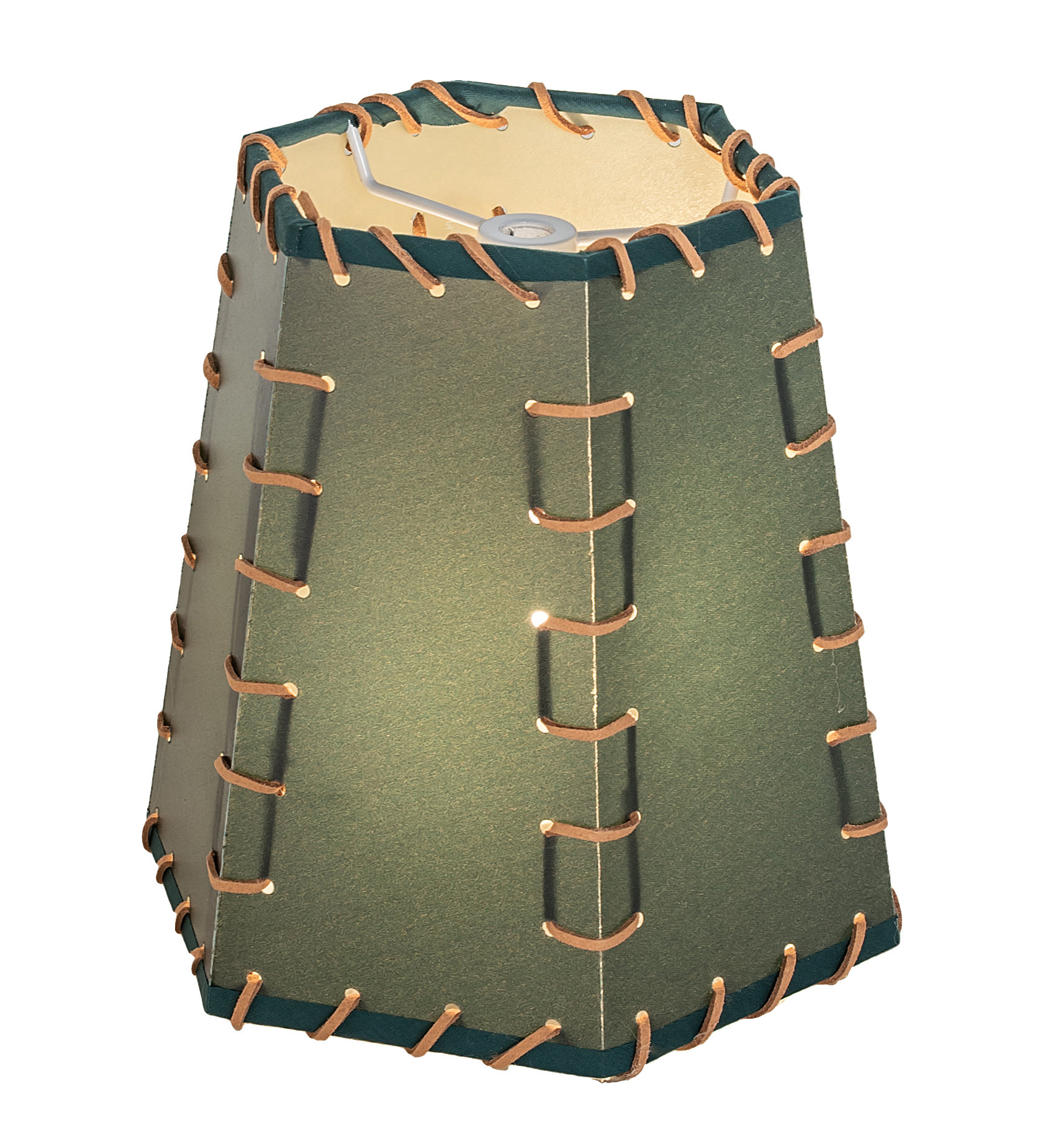 Union Rustic Deston 7" H x 7.5" W Faux Leather Novelty Lamp Shade ...