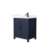 Beckett 30" Freestanding Single Bathroom Vanity with Quartz Top