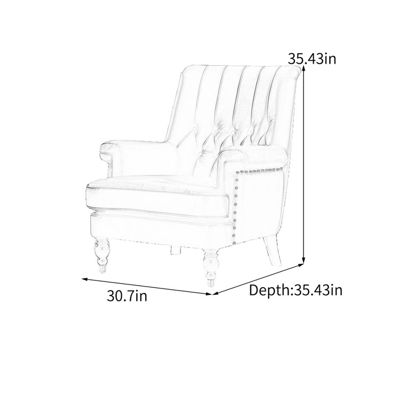 Chaise de loisir légère en similicuir de style luxueux, Bleu