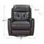 Fauteuil inclinable et oscillant pivotant en cuir Avanna-1894858406