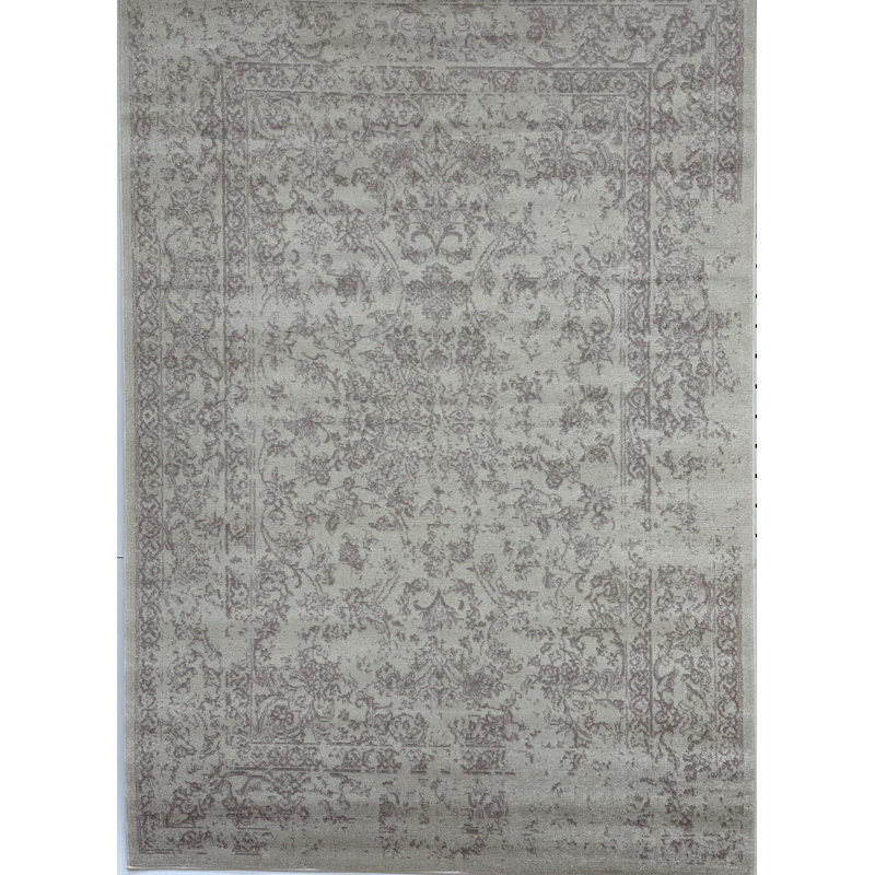Tapis gris Grisham, Rectangle 2 pi 7 po x 4 pi 11 po