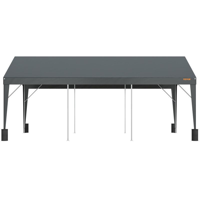 Dark Gray 10' x 20' Portable Heavy Duty Carport Canopy