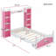 Lit plateforme simple tapissier avec rangement et tiroirs-79535903