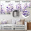Décoration murale mauve, fleurs printanières dans la prairie - Fleurs sauvages-130781160-130781162