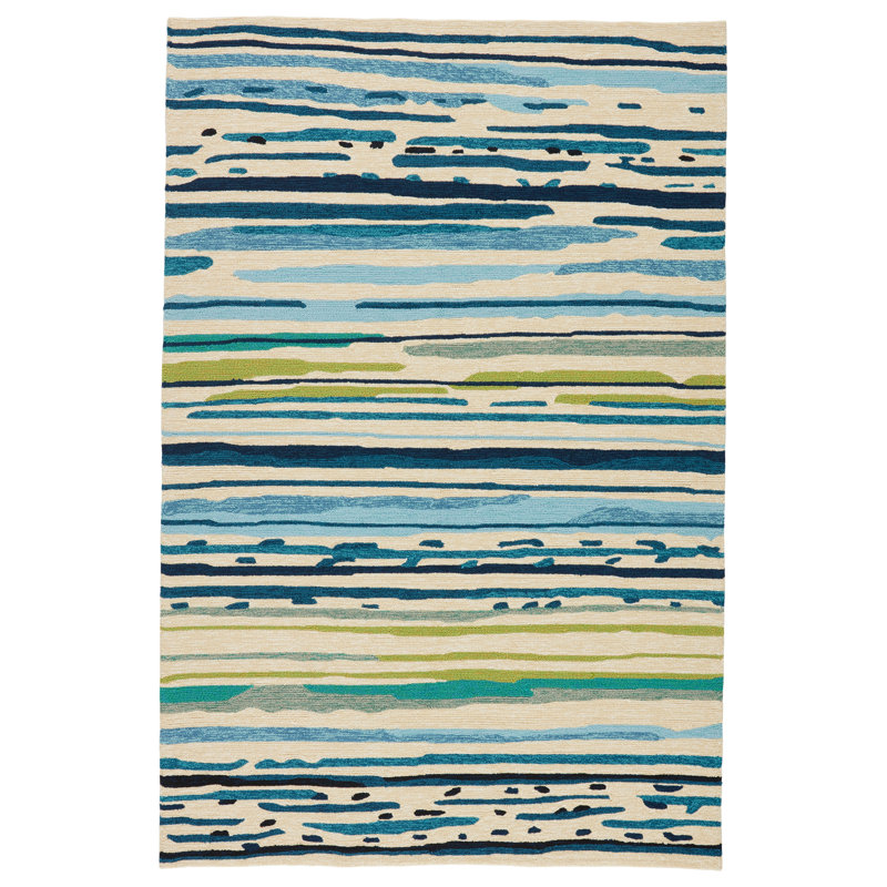 Graysen Abstract Indoor / Outdoor Rug, Rectangle 5' x 7'6"