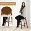 Wuest Swivel Bar Stool with Solid Wood Frame