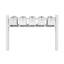 Balmoral Quint Mount Mailbox /w/ Pyramid Caps & Personalized Door Medallion (5 Mailboxes, Quint Mount Rack, 5 Medallions)-1333569645-1333370434