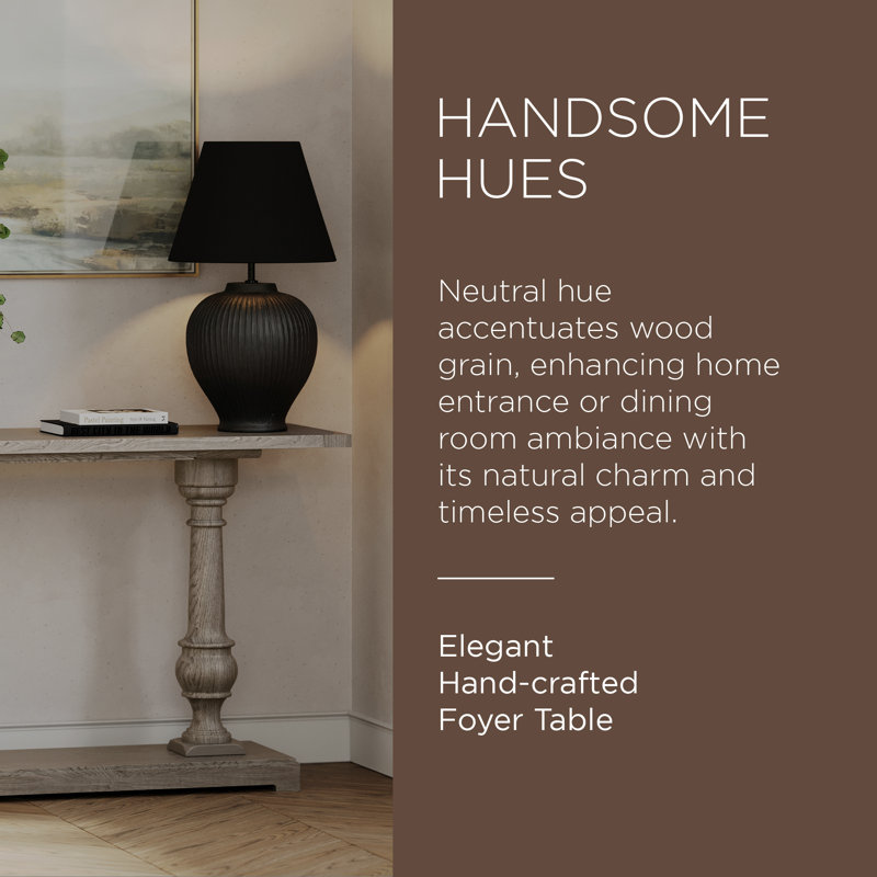 Arthur Gray Solid Wood Traditional Console Table