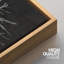 Minimaliste botanique bicolore silhouette de fleurs sauvages Moody foncé, œuvre d'art moderne minimaliste botanique-100707182-100707184