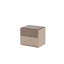 Table de chevet contemporaine taupe texturée