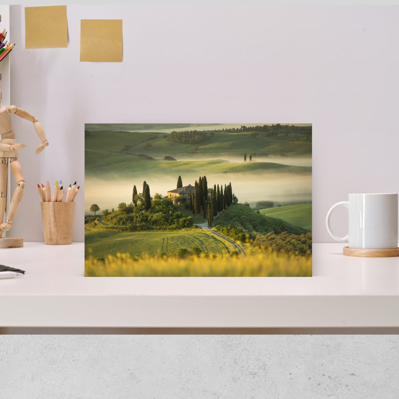 Tuscan Farmhouse Morning by Andreea Amaritei - Wrapped Canvas Print, 30.48 cm H x 45.72 cm W