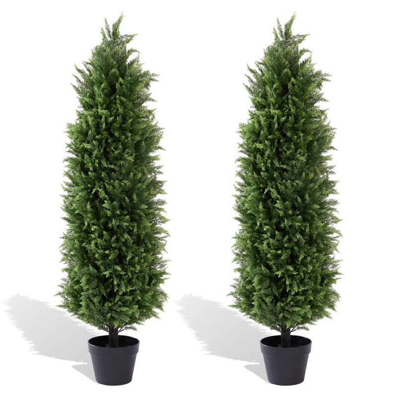 Arbre topiaire artificiel en faux cèdre, 48