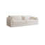 Canapé modulaire moderne en lin de coton blanc crème-919139328
