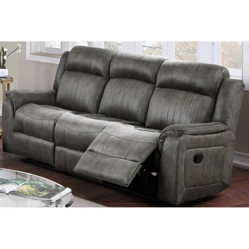 37.12'' Faux Leather Sofa
