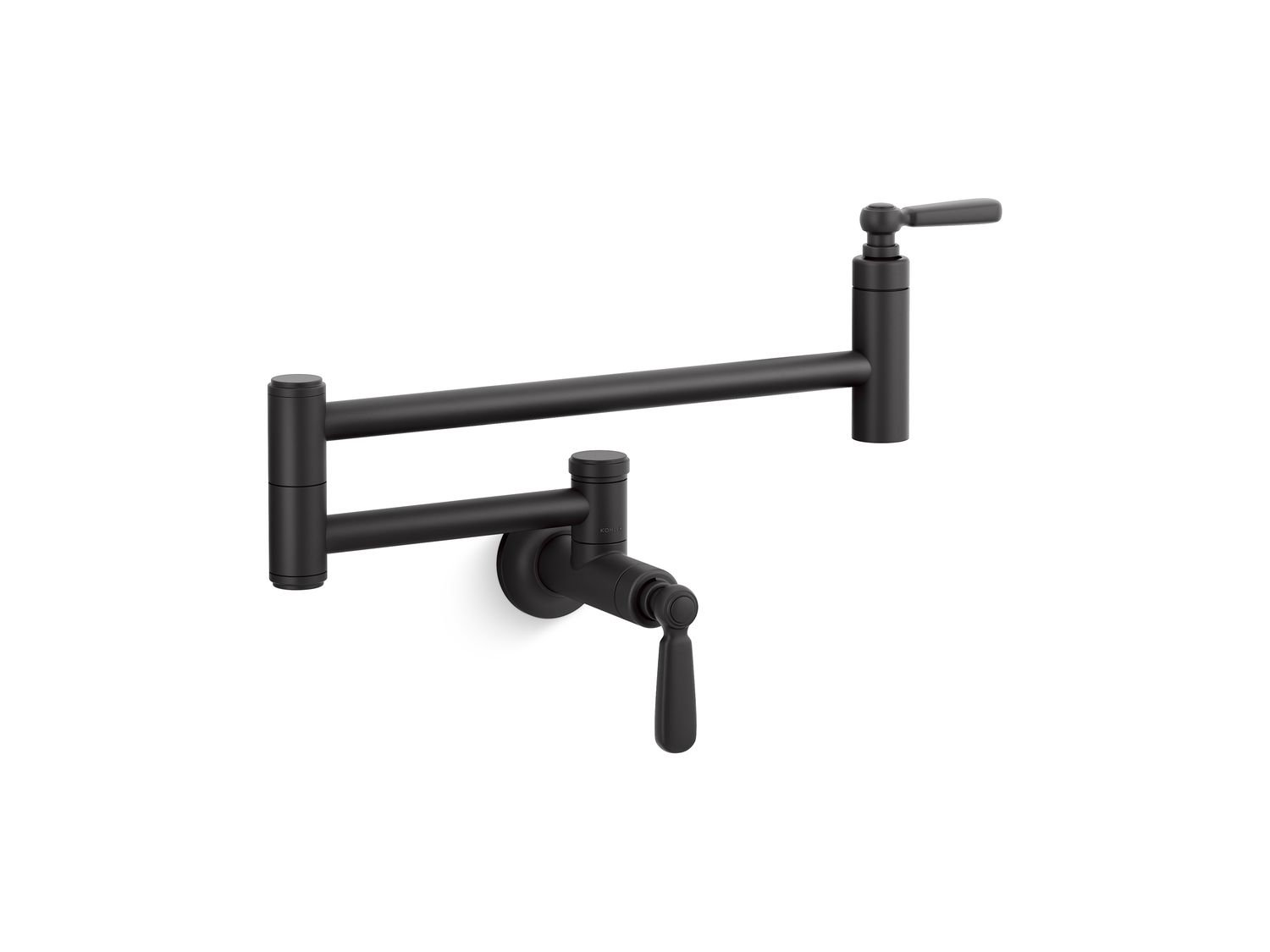 Edalyn Wall-Mount Pot Filler Faucet, Matte Black