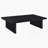 Black 2-Piece Rectangular Coffee And End Table Set