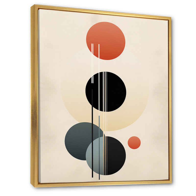«Waning With The Moon», circulaire géométrique rétro I - décoration murale géométrique moderne, H 40 po x l 30 po x P 1,5 po