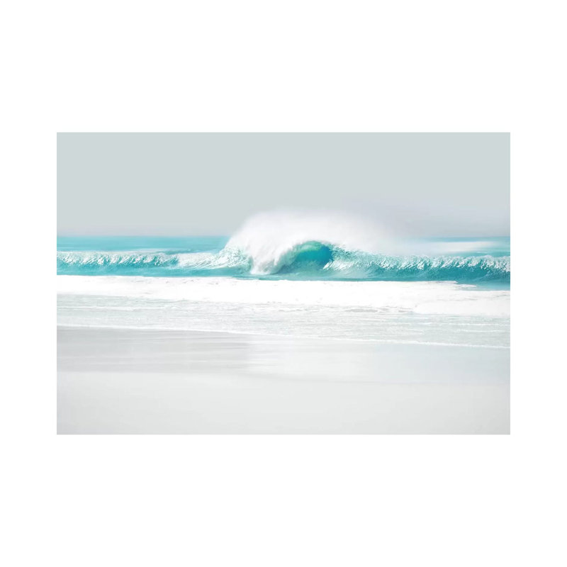 Aqua Wave II by Maggie Olsen - Wrapped Canvas Print, 30.48 cm H x 45.72 cm W