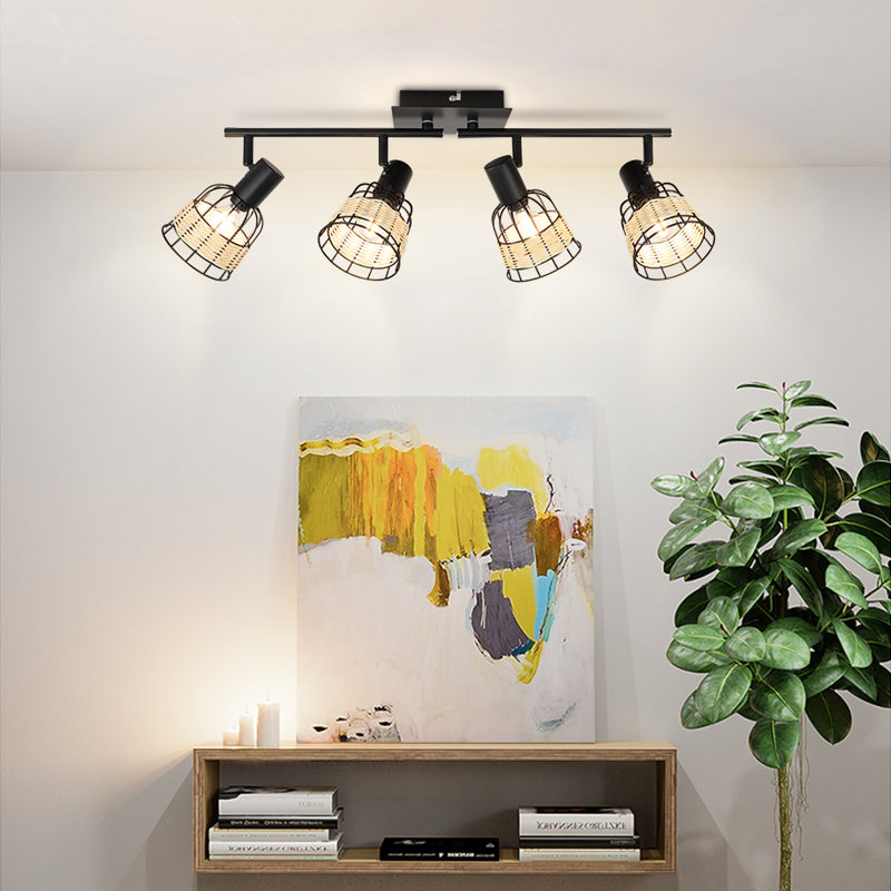 Munch 23.8'' 4 -Light Rail Track Kit with Dimmable and Adjustable Head