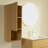 Mitch 50" Tall Bathroom Wall Mounted Cabinet, Narrow Storage Cabinet With Doors And Shelves, Ultra-thin Modular Storage Cabinets Suitable For Small Spaces Such As Corners, Applicable To Bathroom, Living Rooms, And Laundry, Corolla Oak