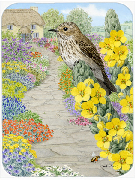 Caroline's Treasures Spotted Flycatcher Glass Cutting Board