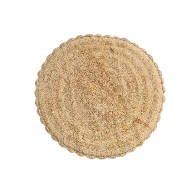 Tapis pour salle de bain 100% coton, Beige