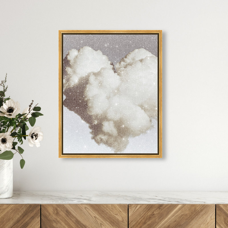 Cloud Love III Print by Oliver Gal, 31"H x 25"W, Gold Floater Frame