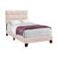 Lit Aena, revêtement en velours, tête de lit capitonnée, bois massif-101759097-101759098