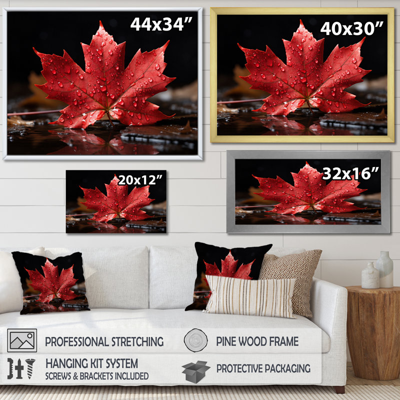 " Canada Canadian Pride III ", White, 24" H x 32" W x 1" D