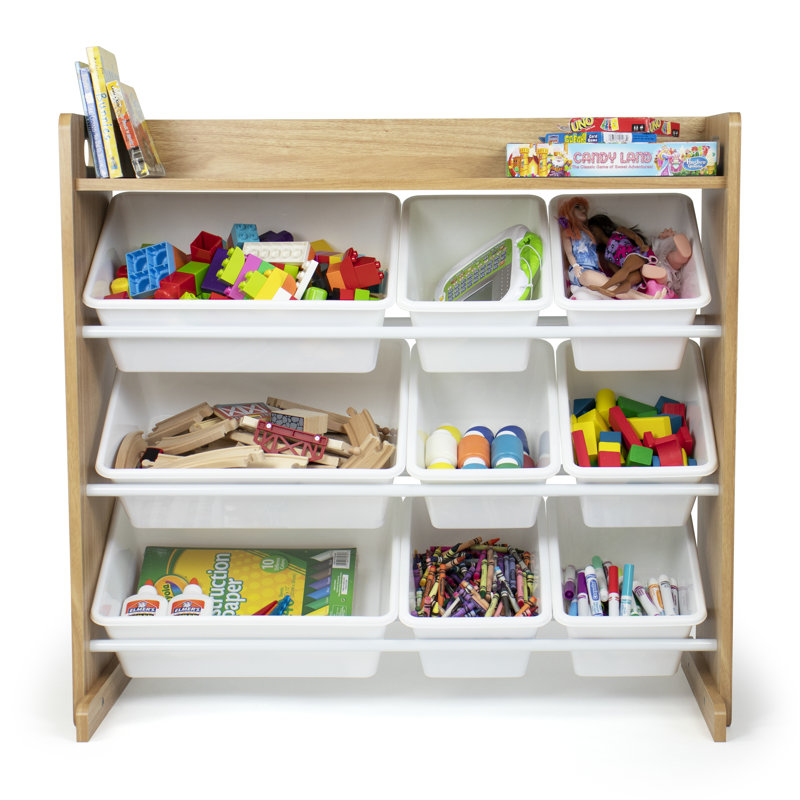 Organisateur de jouets Marvyl, Naturel / Blanc