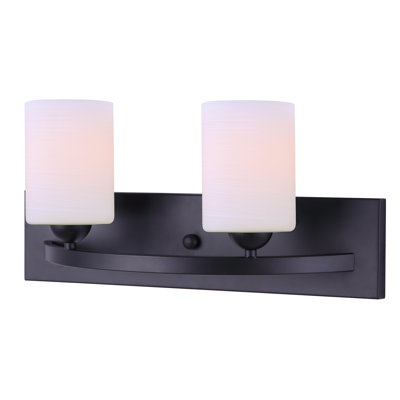 Éclairage pour salle de bain 2 lumières à intensité variable noir / blanc Cusack
