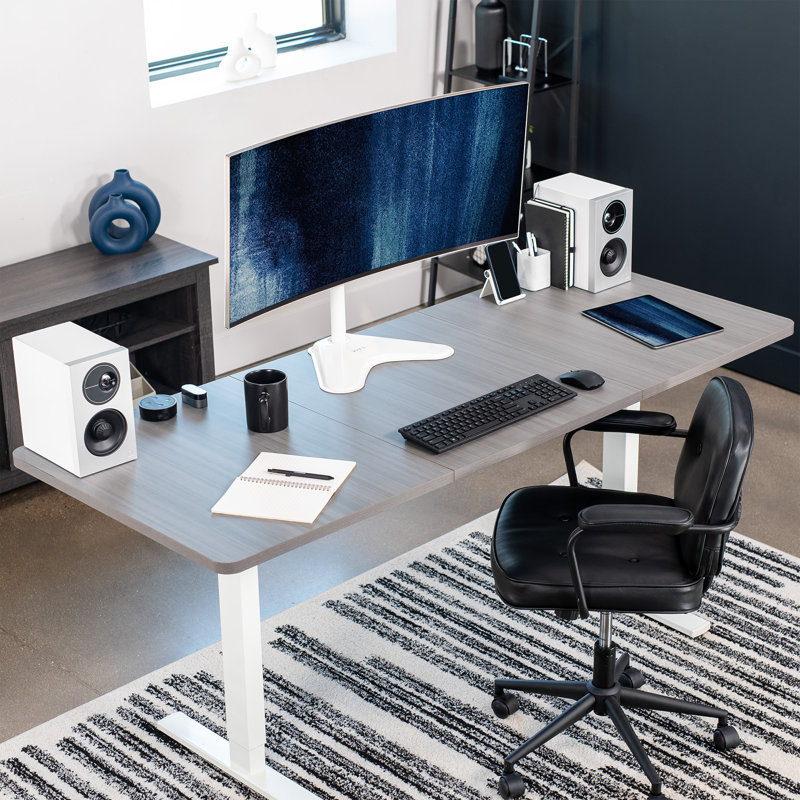 Support de bureau blanc