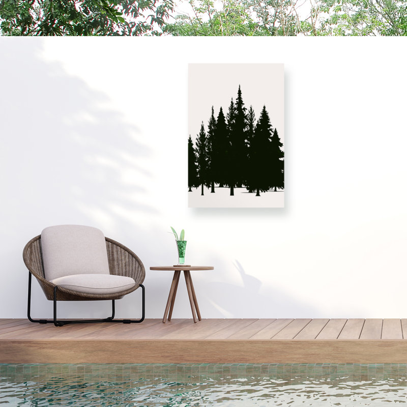 Kubistika  Tannenwald  Outdoor  Canvas, H 22 po x l 32 po
