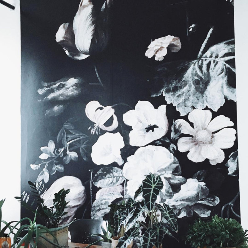 Floral Wallpaper, Non-Pasted