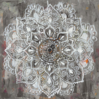 Mandala In Neutral II by Danhui Nai - Wrapped Canvas Painting