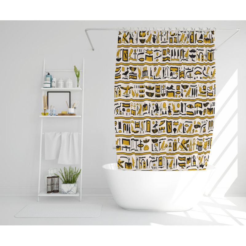 Rolef Polyester Shower Curtain Set, 177cm H x 177cm W