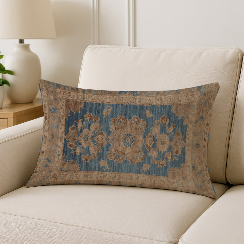 Coussin décoratif intérieur et extérieur Modern, Gris oriental gris 4, Rectangle H 20 po x l 14 po