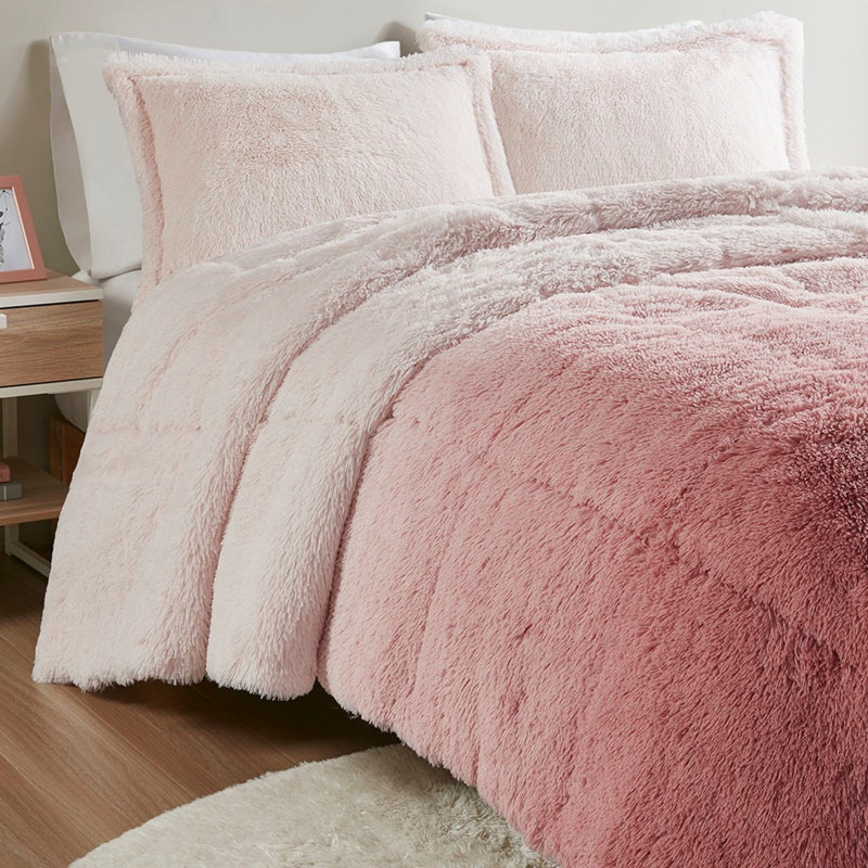 Édredon en fausse fourrure Blush Ombre - Simple / simple TG