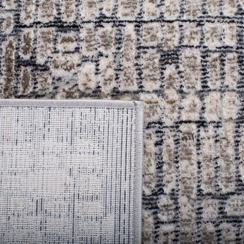 History 500 Performance Abstract Rug, Rectangle 5'3" x 7'7"