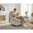 37.40'' Upholstered Swivel Power Recliner with USB Port-893937209