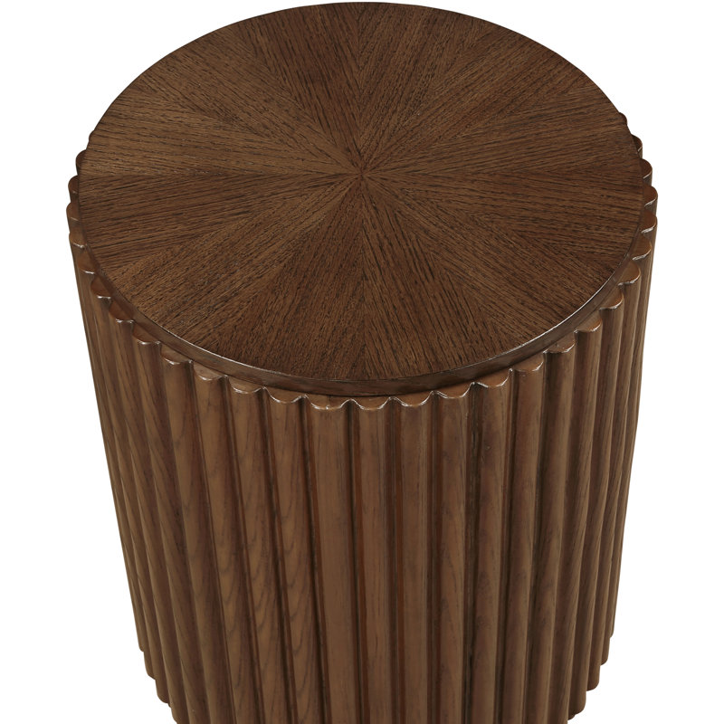 Table de bout en bois massif Ronin, Brun
