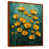 Toile avec cadre flottant brun
