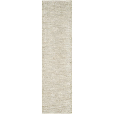 Tapis crème en polyester tissé à la machine Quach