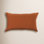 Simple Embroidered Linen Throw Pillow