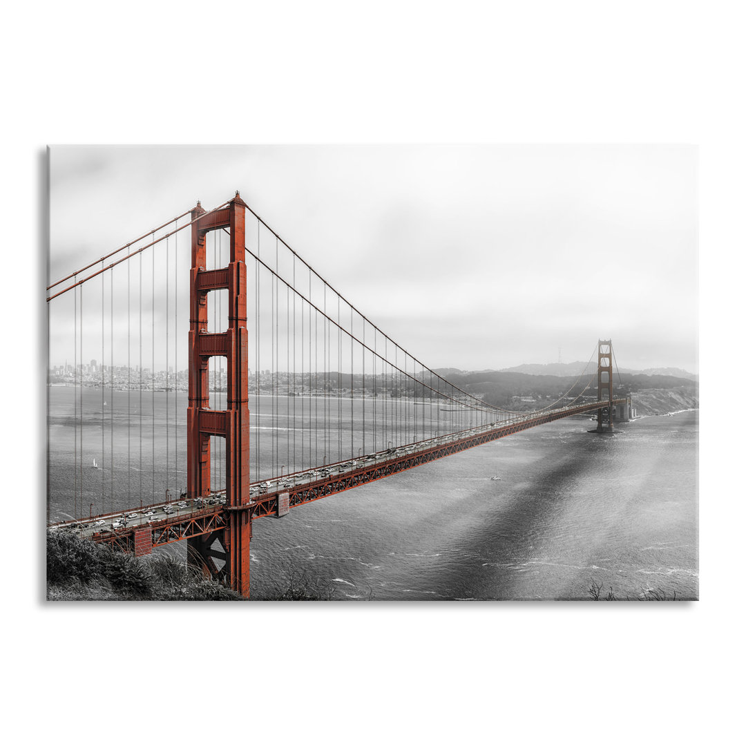 Glasbild | Wandbild Auf Echtglas | Golden Gate Bridge LFy17058